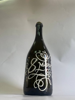 Поздравление на бутылке